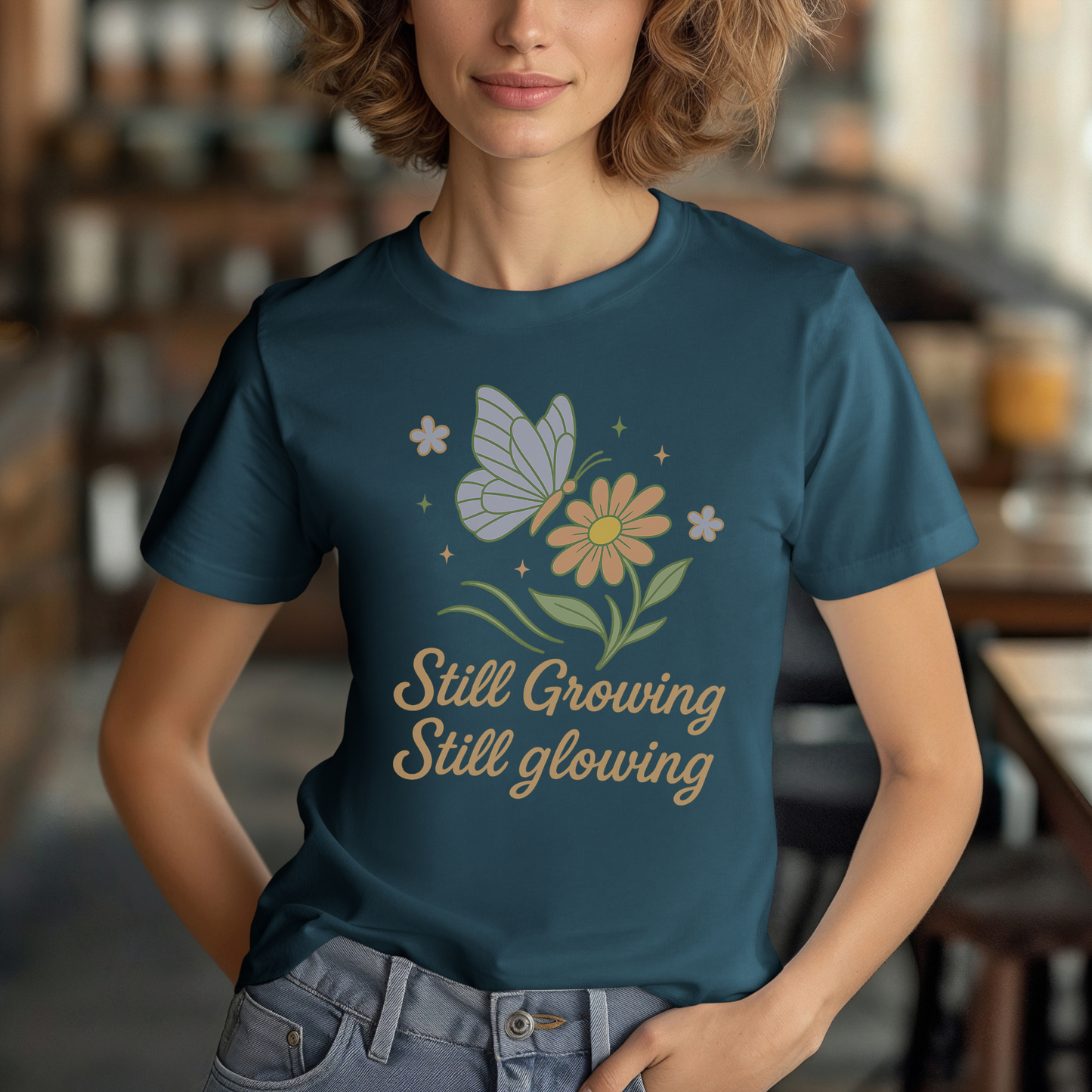 Growth and Glow Butterfly T-Shirt