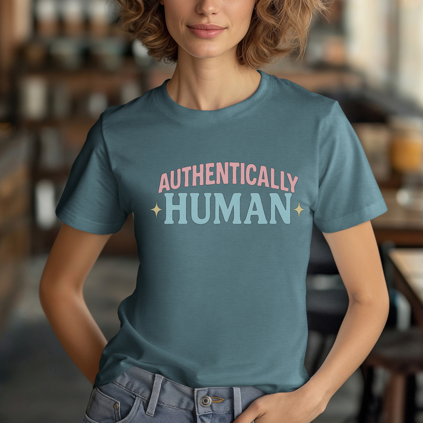 Authentically Human Unisex Tee Stars
