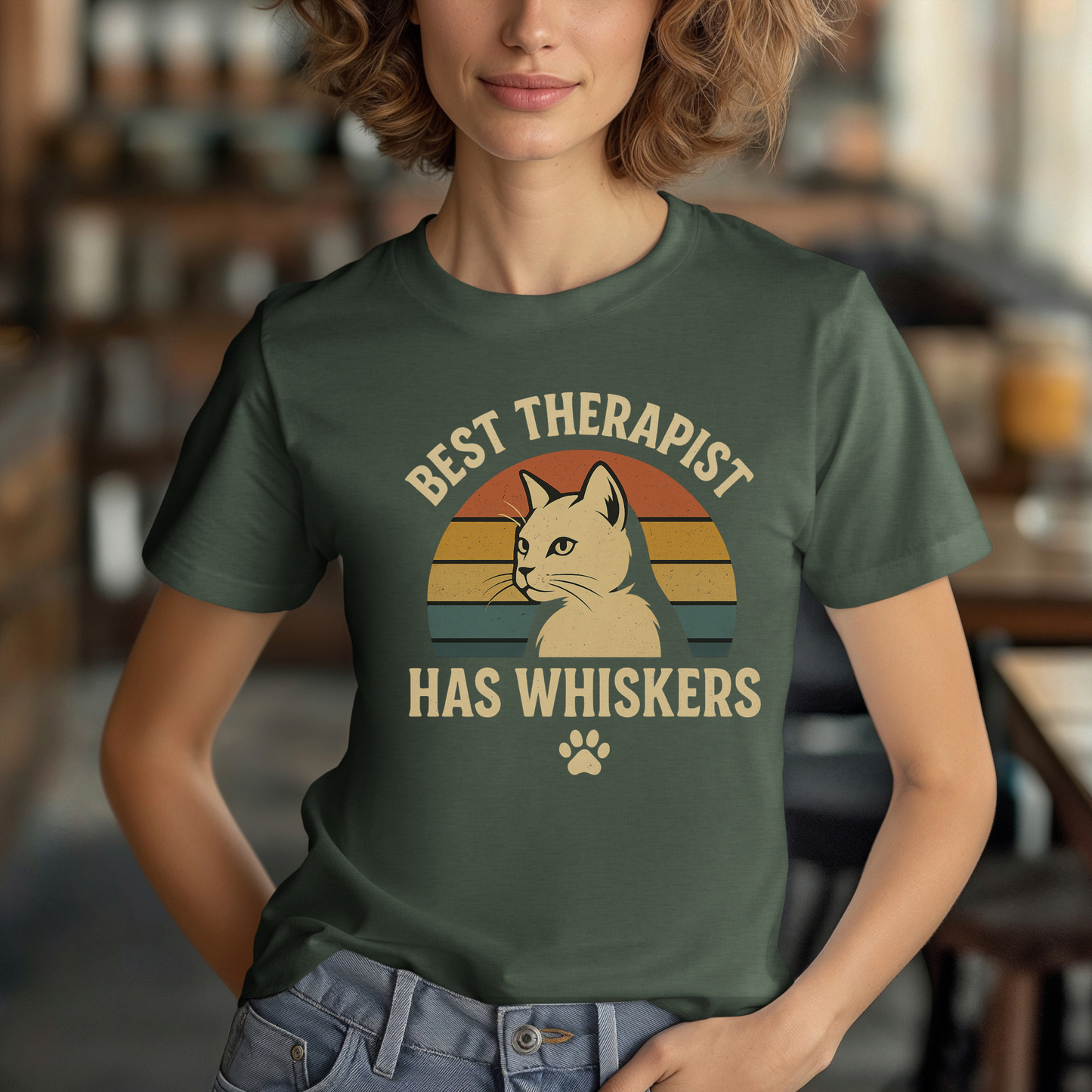 Best Therapist Has Whiskers T-Shirt
