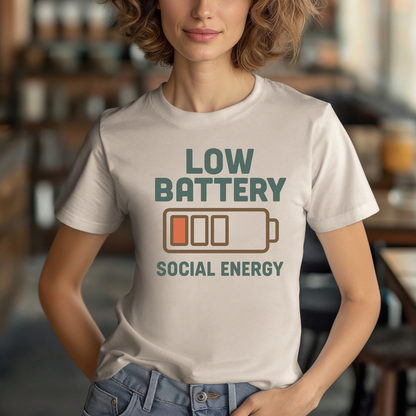 Low Battery Social Energy T-Shirt