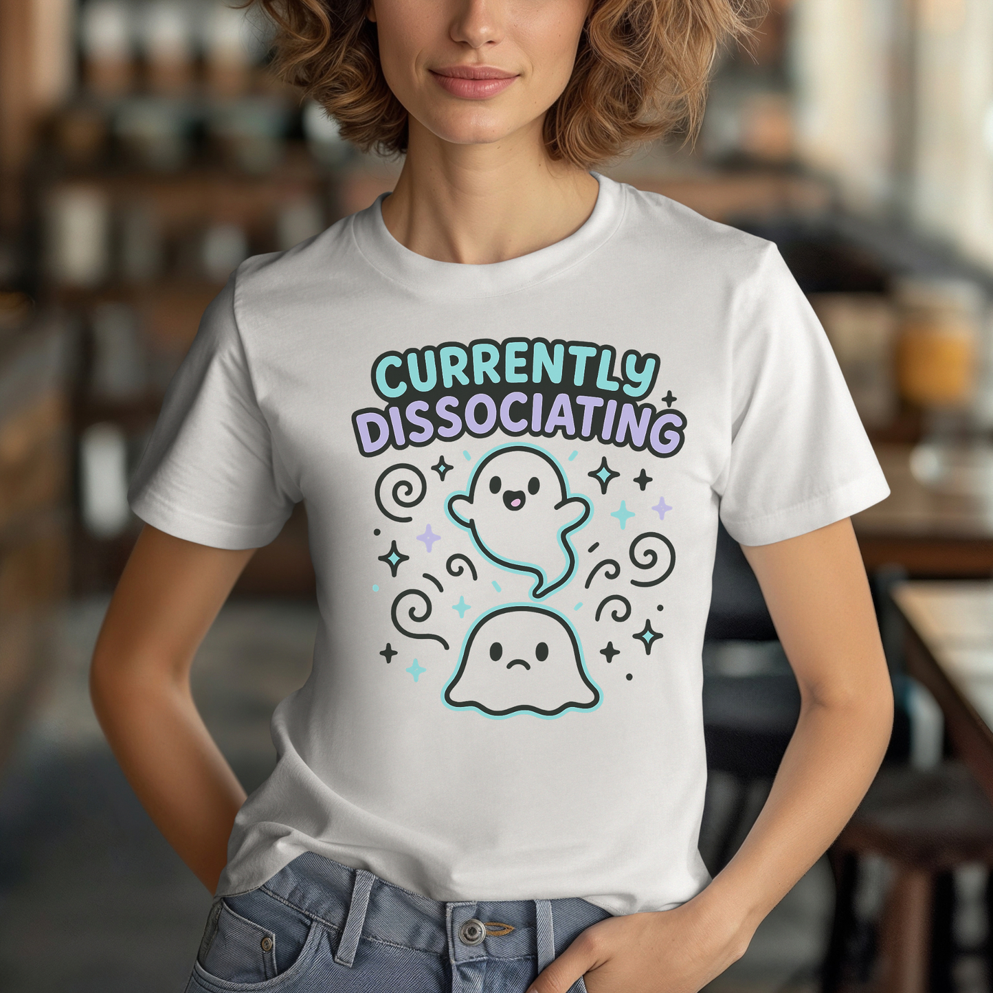 Ghostly Dissociating T-Shirt