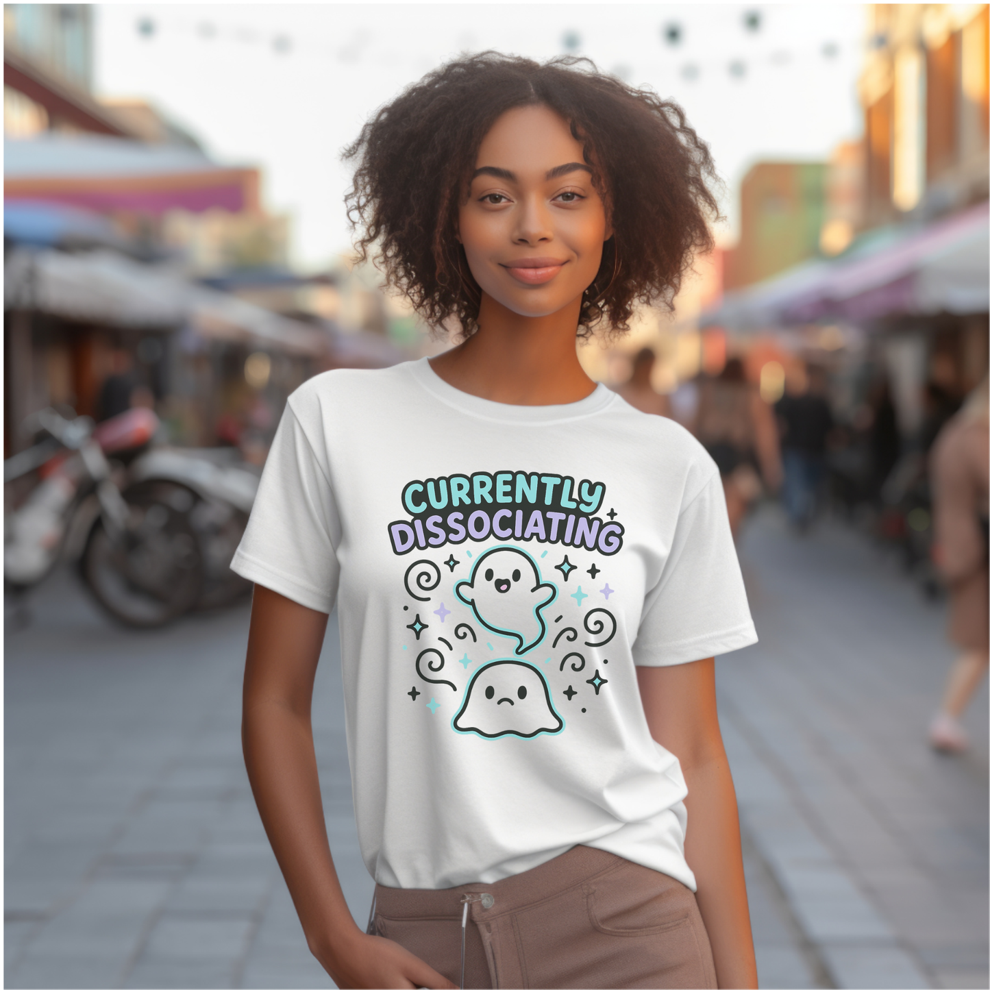Ghostly Dissociating T-Shirt
