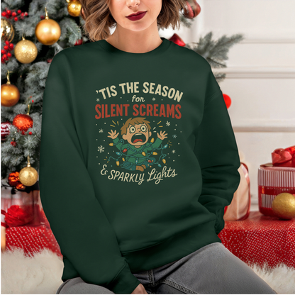 ‘Tis the Season for Silent Screams & Sparkly Lights Sweatshirt